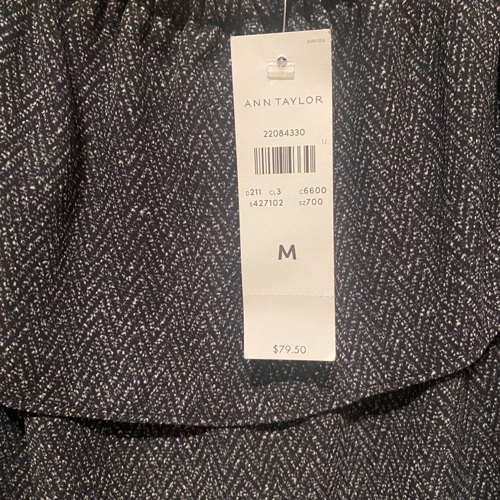 Ann Taylor Black and White Women's Top